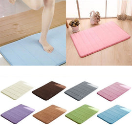 SOFT Absorbent Memory Foam Bath Mats Bathroom Carpets Non-slip Rug