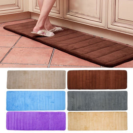 Memory Foam Washable Mat Bedroom Floor Pad Non-slip Bath Rug Mat Door Carpet, 11 Colors, 4 Sizes