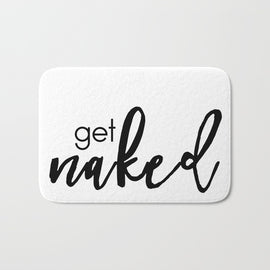 get naked (black) Bath Mat 40*60 cm