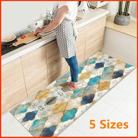 Moroccan Floor Mat,Kitchen Mats, Non-slip Mat & Kitchen Rug,Perfect for Entry Way Kitchens and Bathroom,5 Sizes