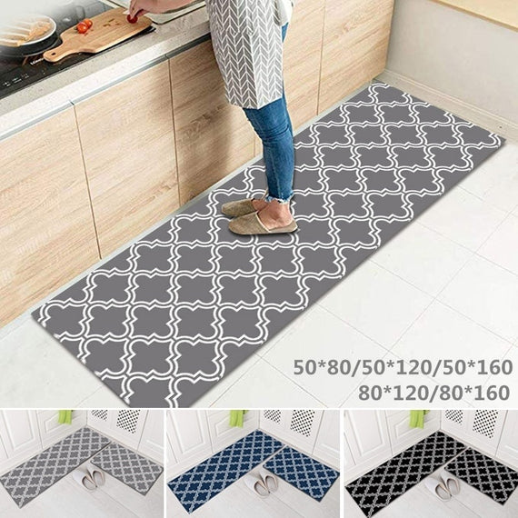 Long Kitchen Non-slip Mat Comfort Floor Mats-Perfect for Kitchen Bathroom and Standing Desks