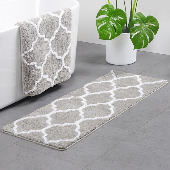 45*120cm Non-Slip Bath Mat Microfiber Washable Mat Rug Carpets for Bathroom Toilet Living Room Bedroom, Floor Mat Rug