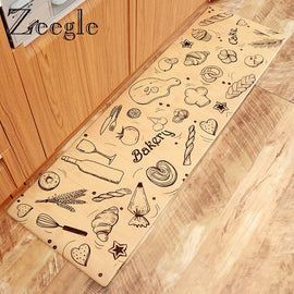Zeegle Carpet Kitchen Rug Anti Slip Rectangle Floor Rug for Living Room Flannel Yoga Area Rug Soft Bedroom Bedside Carpet Mat