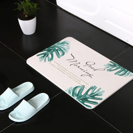 domestic anti-slip diatom blanket bath mat floor mat with fast water absorption,natural diatiom carpet for bathroom kitchen