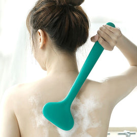 Bath Shower Brush with Long Handle Scrubber Brush Soft Bristle Skin Body Massage Back Rubbing Bathroom Accesories