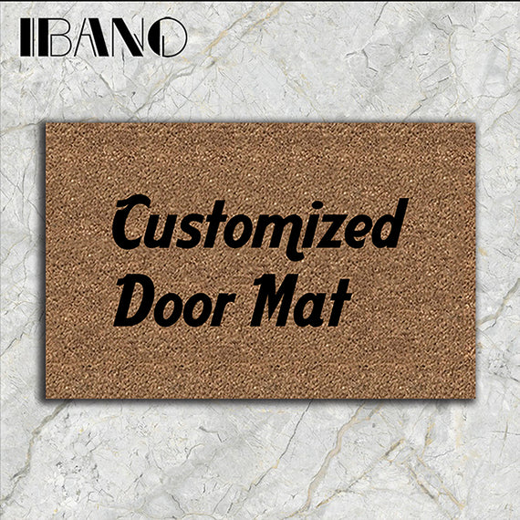 IBANO Door Mat Rubber Printed Customized Bathroom Kitchen Carpets Doormats for Living Room Anti-Slip Tapete 40-60/45-70cm