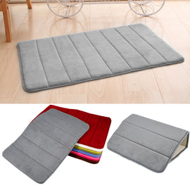 HOT SALE 60 X 40 Cm Bathroom Bath Mat Water Absorption Rug Foam Rug Memory Foam Bath Mat Set Kitchen Door Floor