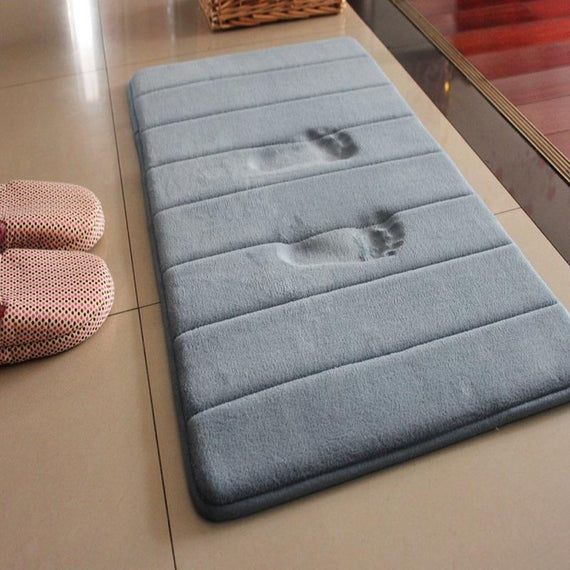 Super Non Slip Door Mat Memory Foam Bath Mats Bedroom Floor Shower Mat Non-slip Absorbent Bathroom Rug Kitchen Accessories TSLM1