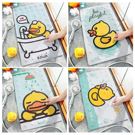 Non Slip Bathroom Rug Little Yellow Duck Bath Mat Suction Pad Bath Mats Cartoon Rubber Eco-Friendly Non Slip Mat Bedroom Rugs