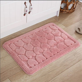 4 Sizes Floor Mat Rug Carpet Soft Suede Shaggy Bath Mat Anti Slip Rug for Living Room Kitchen Bathroom Bedroom 2 Colors Rugs