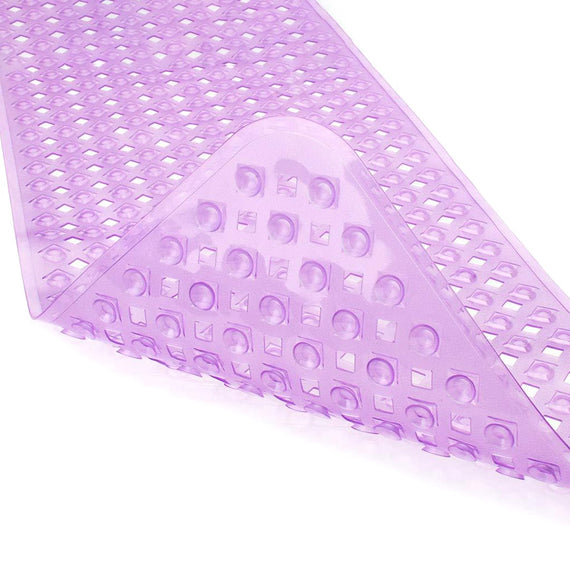 Mildew Resistant Safety Shower Bath Tub Mat Washable Anti Slip PVC Suction Cup Bathroom Eco-friendly Gripping Extra Long