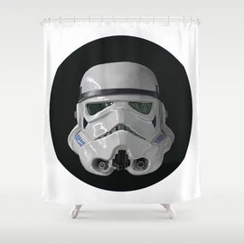 Star War Stormtrooper Shower Curtain with Hooks Doormat Bath Floor Mat Bathroom Home Decor