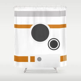 Star War BB8 Shower Curtain with Hooks Doormat Bath Floor Mat Bathroom Home Decor