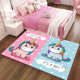 Kids Unicorn Rugs And Carpets For Baby Home Living Room Girl Boy Large Bedroom Parlor Hallway kitchen Door Floor Bath Mats