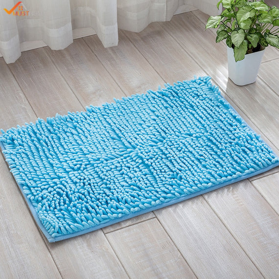 40*60CM Absorbent Microfiber Bath Mat Soft Shaggy Bathroom Mats Shower Rugs