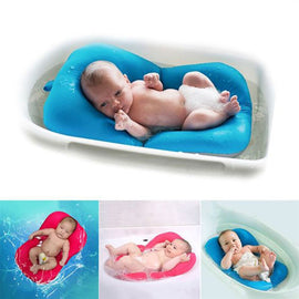 Anti-skid Baby Bathing Mat Baby Bathtub Shower Cushion Non-Slip Security Safety Security Bath Seat Support Newborns Bathing