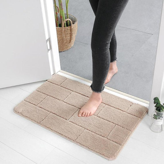 Living Room Bedroom Rug Floor Mat Carpet Anti-Slip Bathroom Mat Water Absorbing Rugs Toilet Bathtub Room Door Foot Mat